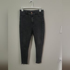 GAP High Waisted Black Washed Jegging